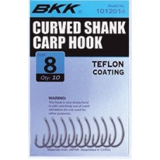 BKK Curved shank carp hooks