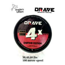 DRAVE X4 100M BRAIDED LINE (GREY COLOR)