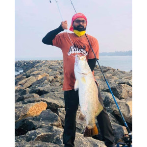 Barramundi on daiwa Crossfire rod